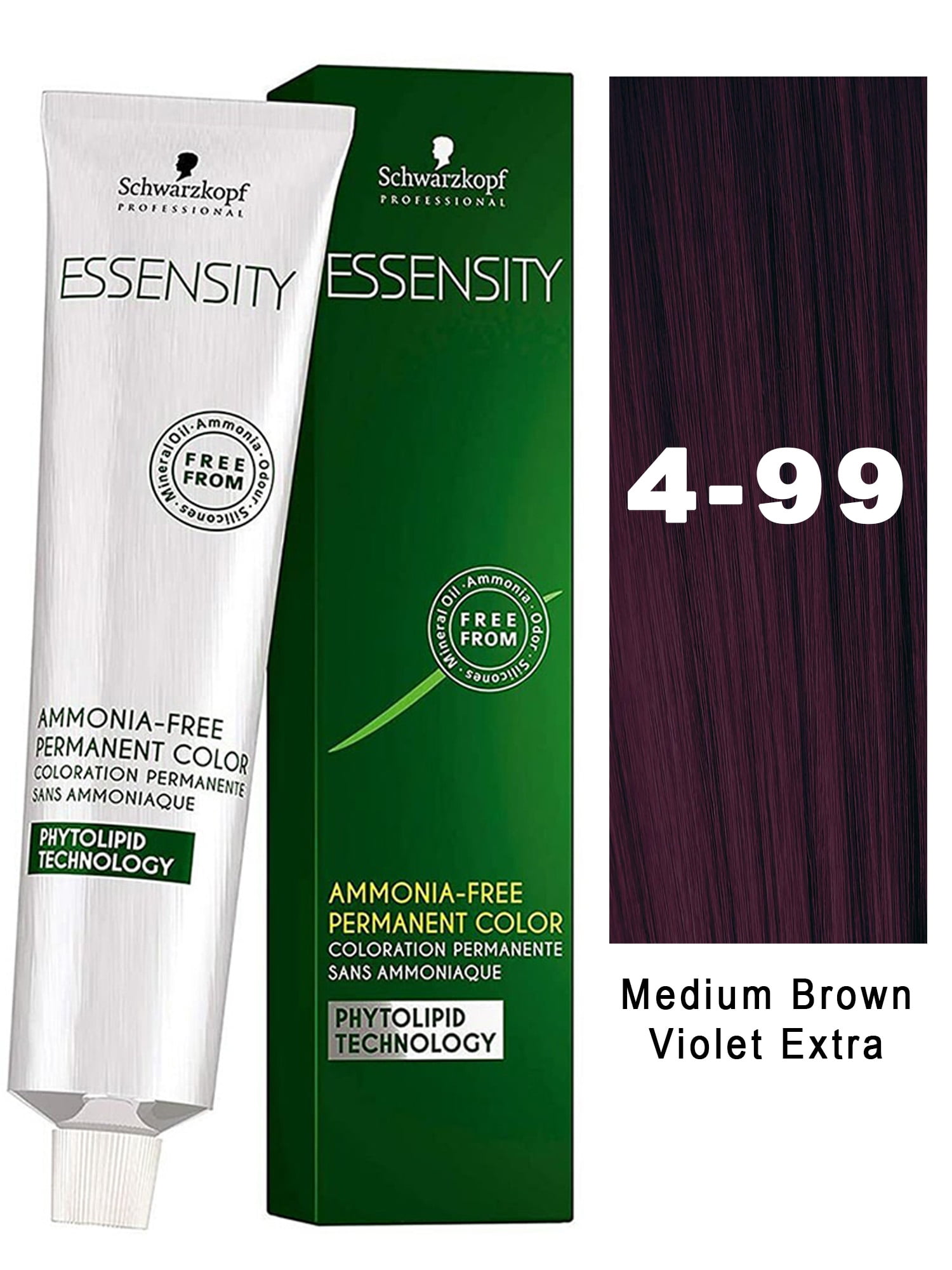 Schwarzkopf Essensity Hair Color 499 Medium Brown Violet Extra