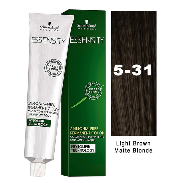 Schwarzkopf Essensity Hair Color 531 Light Brown Matt Blonde