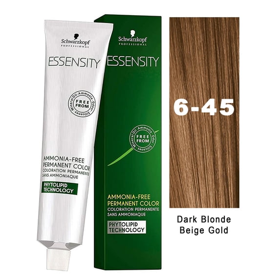 Schwarzkopf Essensity Hair Color - 6-45 Dark Blonde Beige Gold