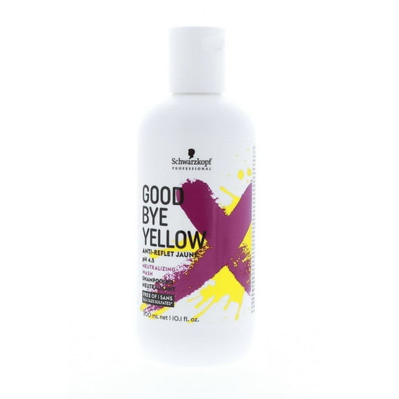 Schwarzkopf Goodbye Yellow pH 4.5 Neutralizing Shampoo, 10.1 oz