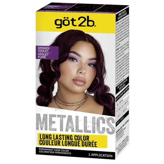 Schwarzkopf Got2b Metallics Permanent Hair Color, M49 Smoky Violet