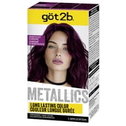 got2b Metallics Permanent Hair Dye, M69 Amethyst Chrome, Hair Color for Women & Men, 1 Kit