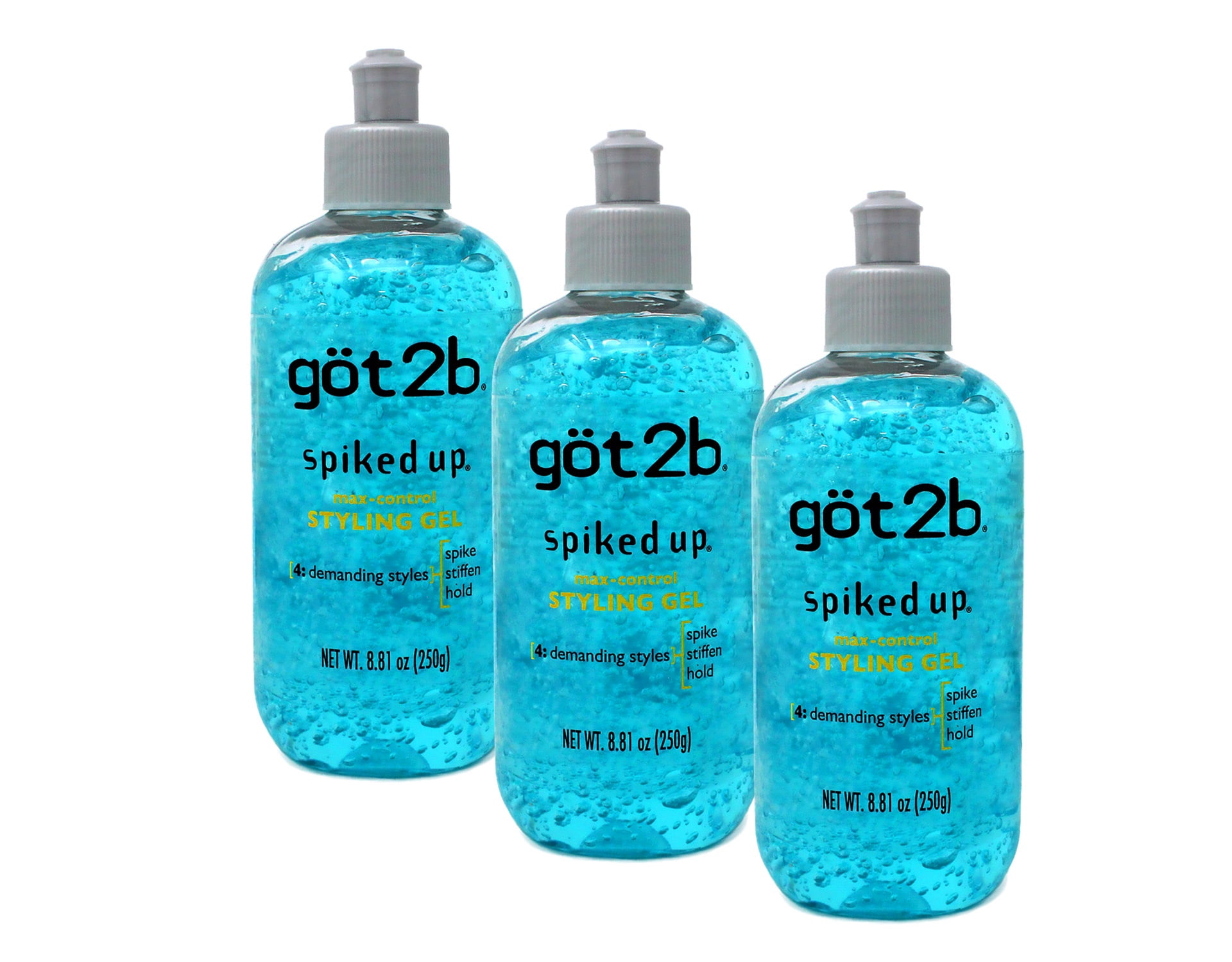 Got2b Spiked-Up 4 Demanding Styles Max-Control Styling Gel (Pack