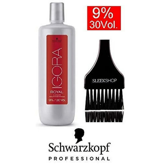 Schwarzkopf IGORA Royal Oil DEVELOPER (with Sleek Tint Brush) 33.8 oz / 1000ml - 9% / 30 Volume