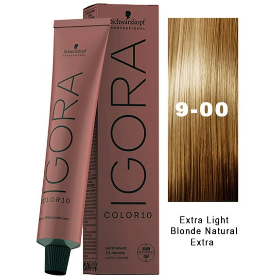 Schwarzkopf Professional Igora Color10 Hair Color (9-00 Extra Light Blonde Natural)