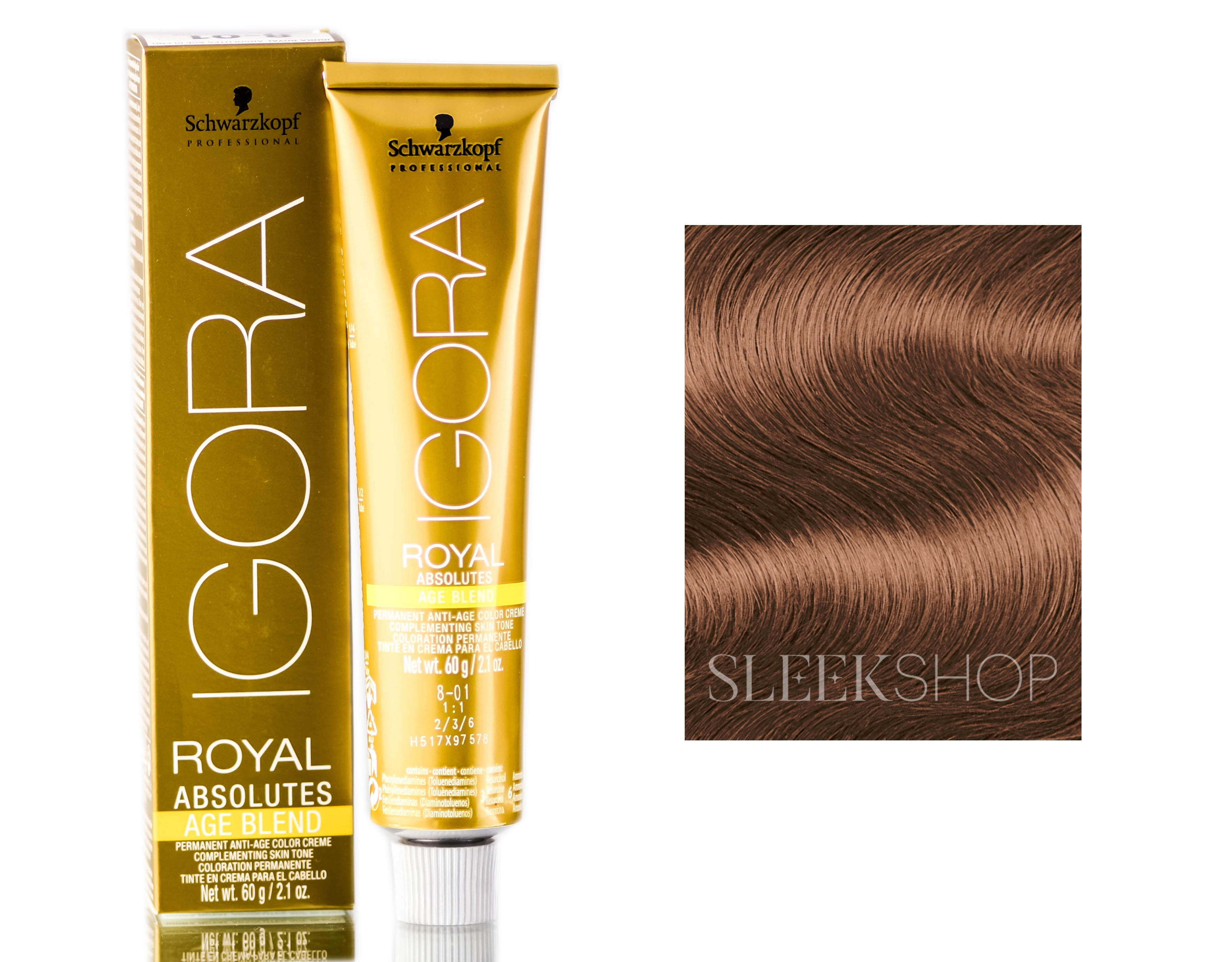 Schwarzkopf Igora Royal Absolutes 5-60 Light Brown Chocolate Color Creme  2.1oz