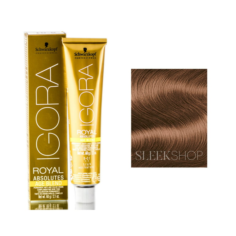 Schwarzkopf Igora Royal Absolutes 5-60 Light Brown Chocolate Permanent  Color Creme 2.1 Ounce 60 Milliliters 