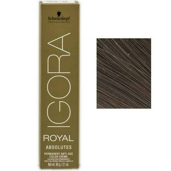 Schwarzkopf Igora Royal Absolutes Permanent Color Choose Your Shade ( Shade:5-50 Light Brown Gold Natural;)