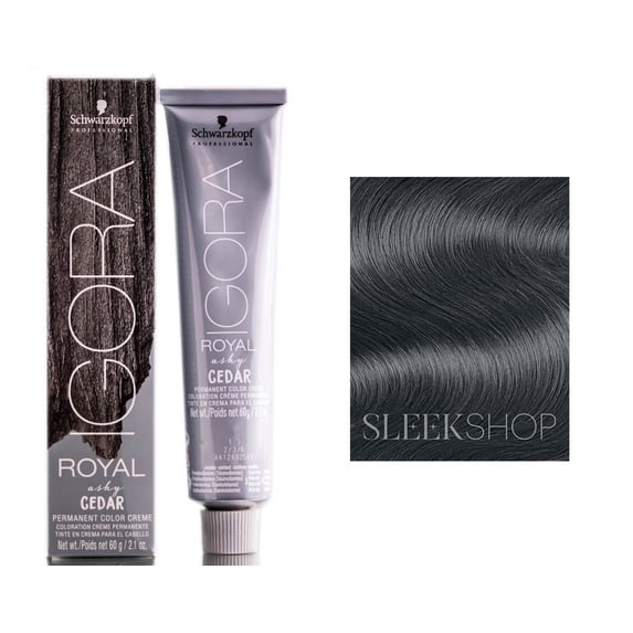 Schwarzkopf Igora Royal Ashy Cedar Permanent Color Creme - 7-21 Medium Blonde Ash Cendre