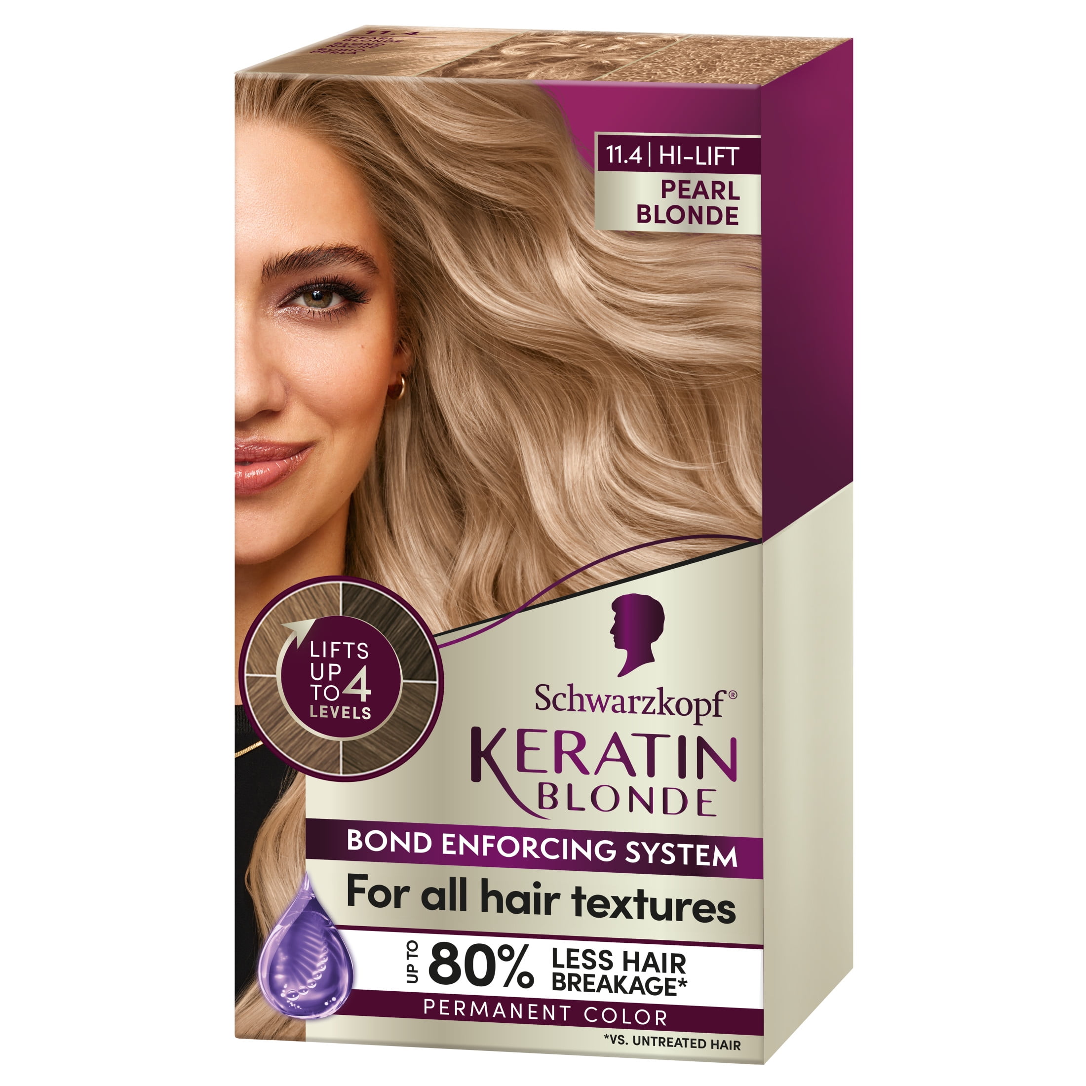 Schwarzkopf Keratin Blonde Hair Dye Warm Blonde 11.51, Hi-Li