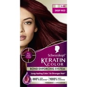 Schwarzkopf Keratin Hair Dye 5.88 Deep Red, Permanent Hair Color, 1 Use