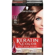 Schwarzkopf Keratin Color Permanent Hair Color Cream, 5.3 Berry Brown