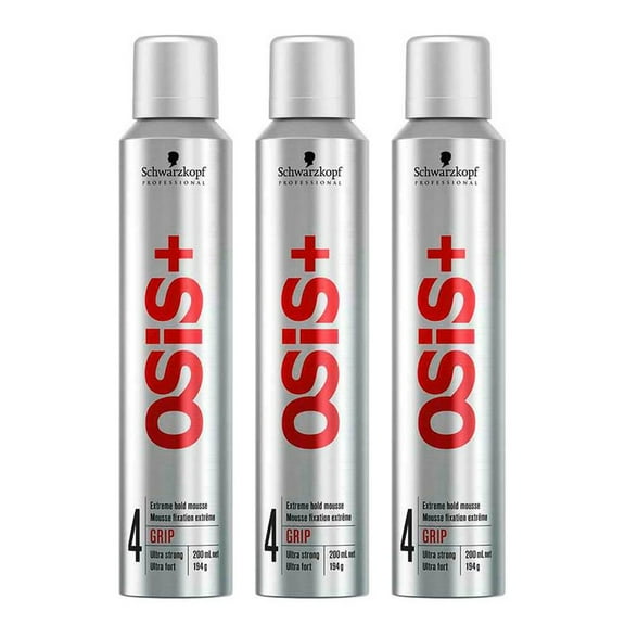Schwarzkopf OSIS Grip Extreme Hold Mousse 6.8 oz (Pack of 3)