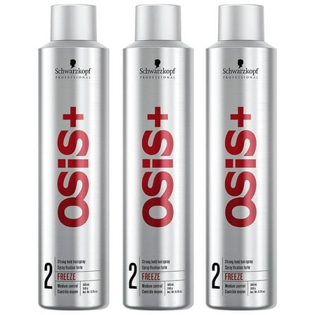 Schwarzkopf OSiS Freeze Finish 2 Strong Hold Hairspray (Pack Of 3)