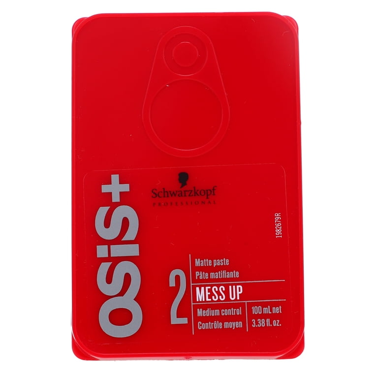 OSIS スタイリング剤 レッド 12個セット Schwarzkopf, OSiS Mess Up Matte Paste, 3.38 oz, Multicolor