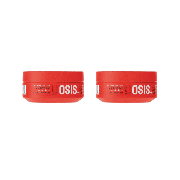 Schwarzkopf Osis Flexwax Ultra Strong Texture Cream Wax 85ml | Reconfigurable Styles 2 Pack