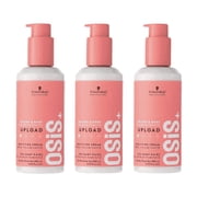 Schwarzkopf Osis Upload Volumizing Cream 200ml | Volumizing from Bottom to End with Protection Against Frizz & Heat 3 Pack