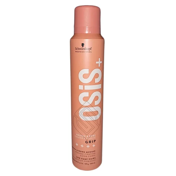 Schwarzkopf Osis+ Volume & Body Grip Extra Strong Mousse 6.76 Ounce 200 Milliliters