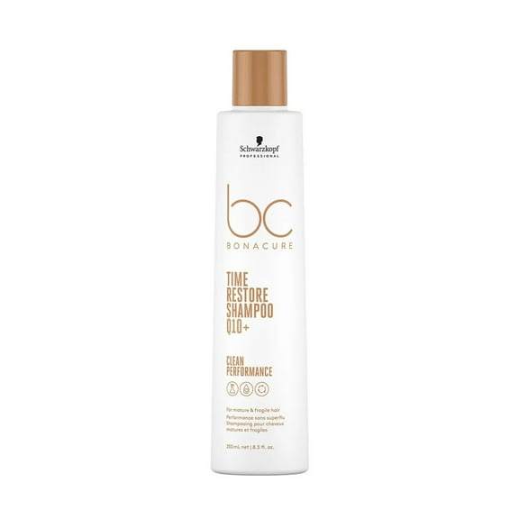 Schwarzkopf Professional BC Bonacure Clean Performance Q10+ Time Restore Shampoo, 250ml