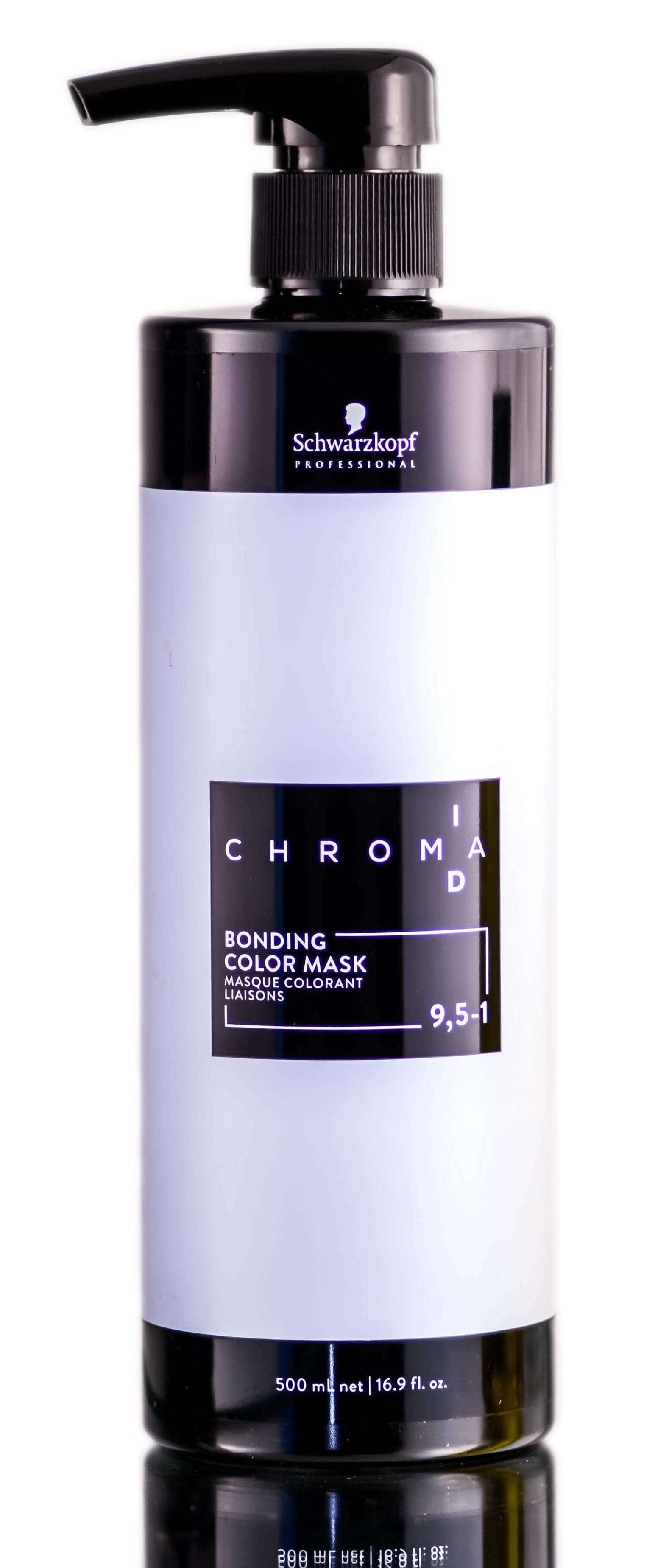 Schwarzkopf Professional Chroma ID Bonding Color Mask, 9,5-1 Dark Blonde Cendre, 16.9 oz