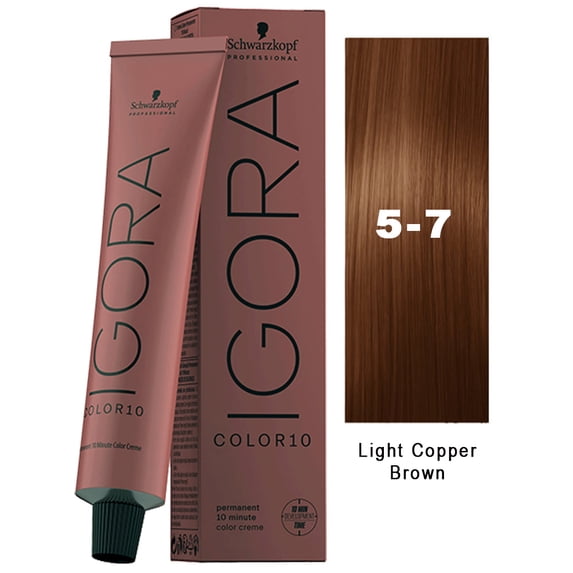Schwarzkopf Igora Color10 Hair Color - 5-7 Light Copper Brown 2.1oz