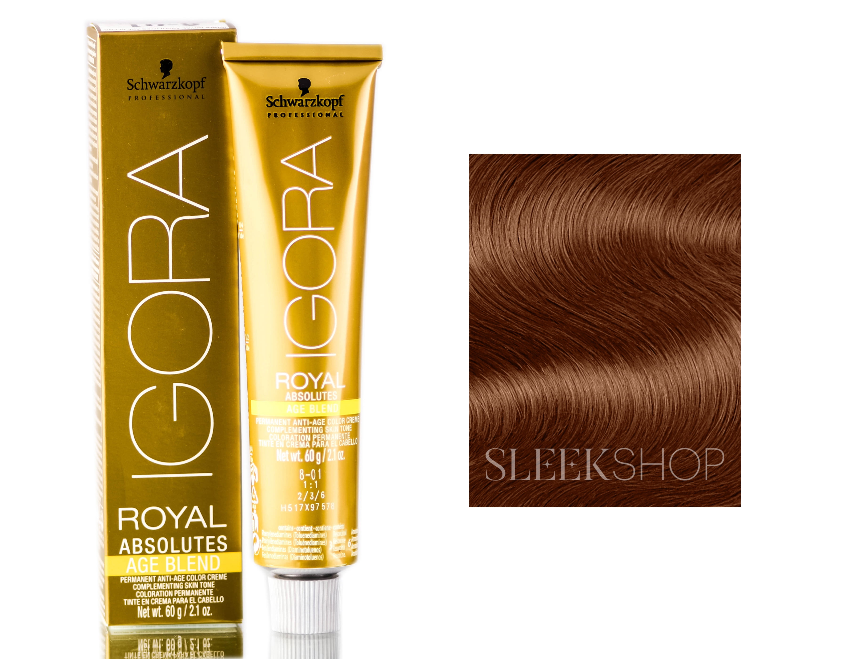  Schwarzkopf Professional Igora Royal Permanent Hair Color, 5-7,  Light Copper Brown, 60 ML, 2.11 Ounce (Pack of 1) : Chemical Hair Dyes :  Beauty & Personal Care