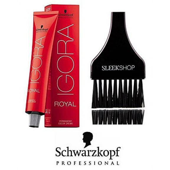 Schwarzkopf Professional Igora Royal Permanent Hair Color (with Sleek Tint Brush) (8-00 Light Blonde Forte)