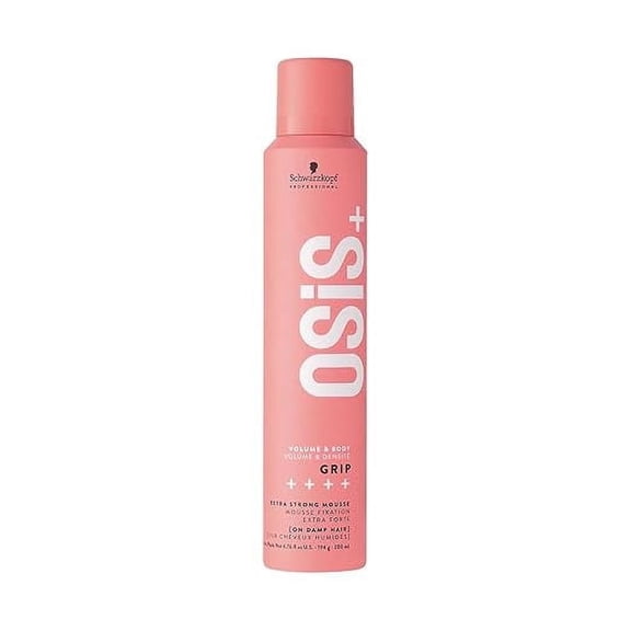 Schwarzkopf Professional OSiS+ Grip Extra Strong Hair Styling Mousse I For Volume and Natural Shine 200 ML