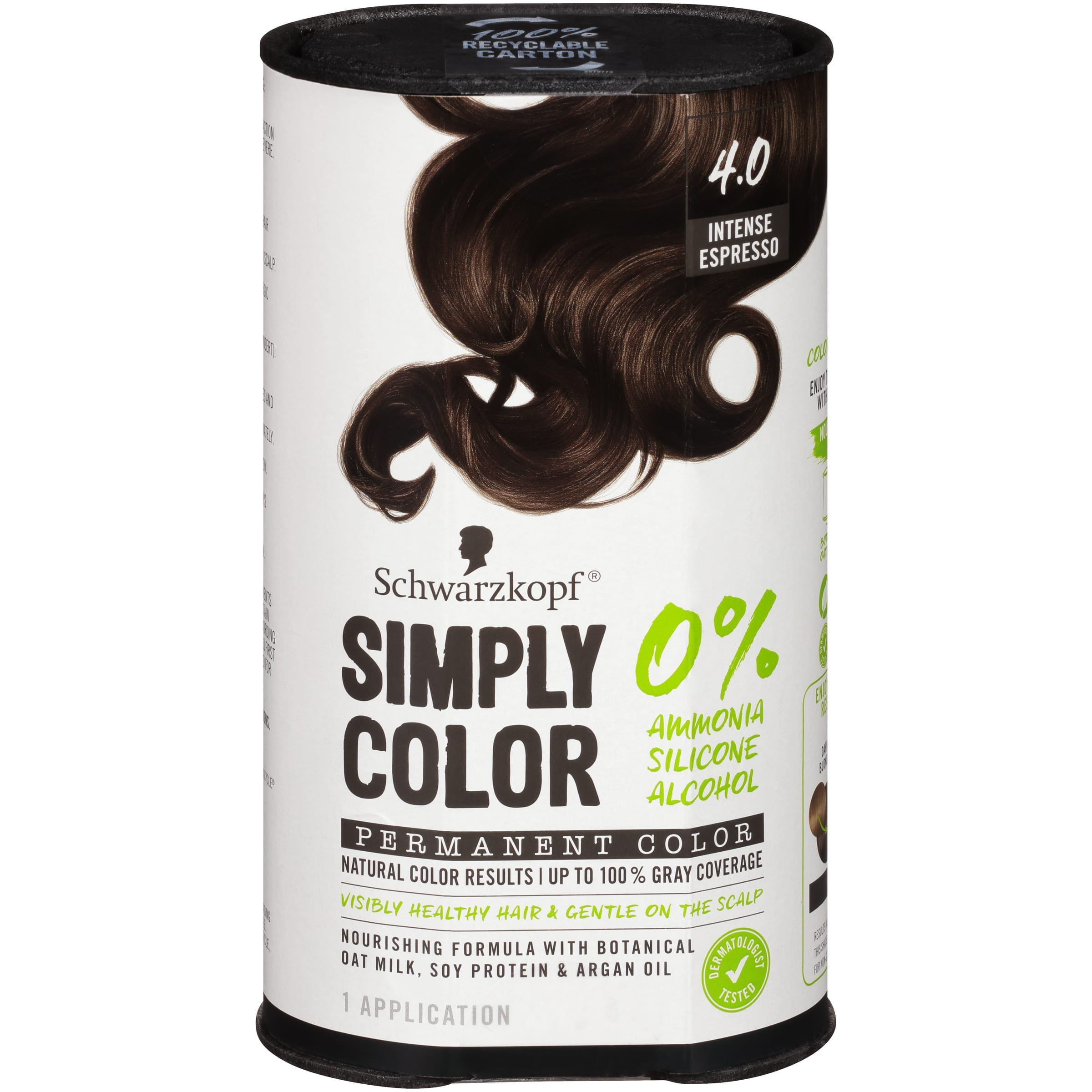Schwarzkopf Simply Color Permanent Hair Color, 4.0 Intense Espresso