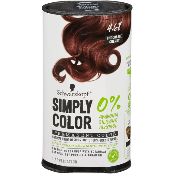 Schwarzkopf Simply Color Permanent Hair Color, 4.68 Chocolate Cherry