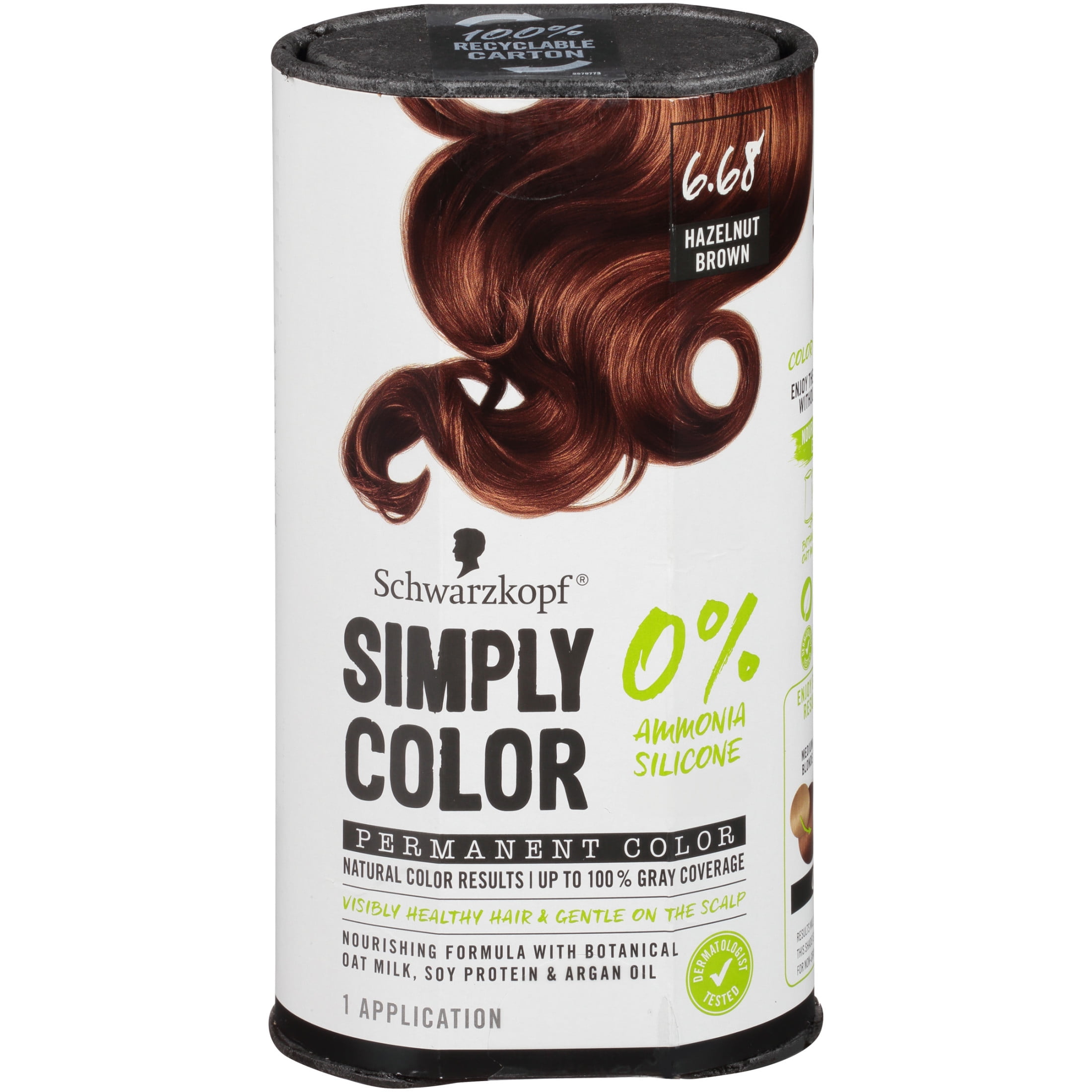 Schwarzkopf Simply Color Hair Color 6.68 Hazelnut Brown, 1