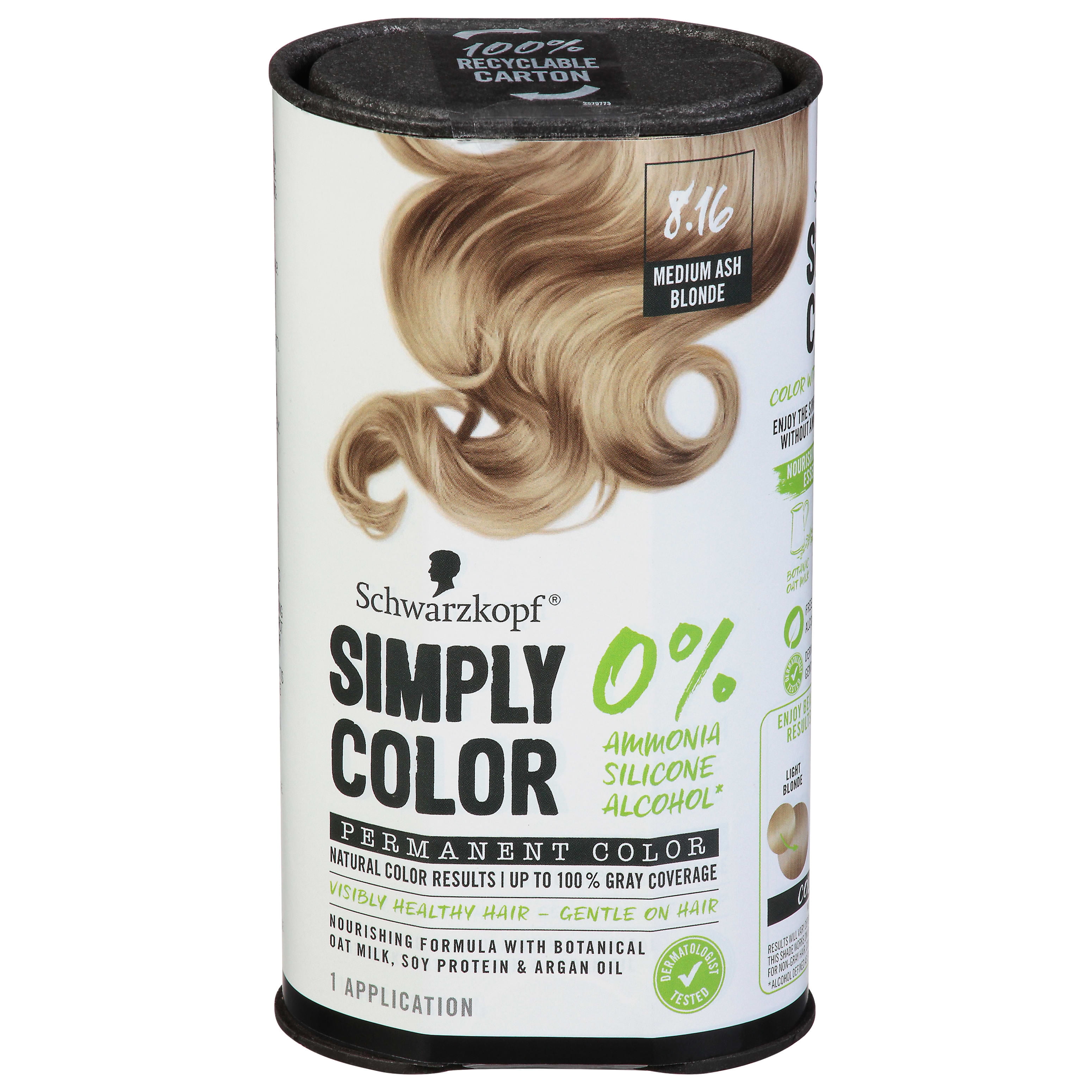 Schwarzkopf Simply Color Permanent Color, Medium Ash Blonde 8.16