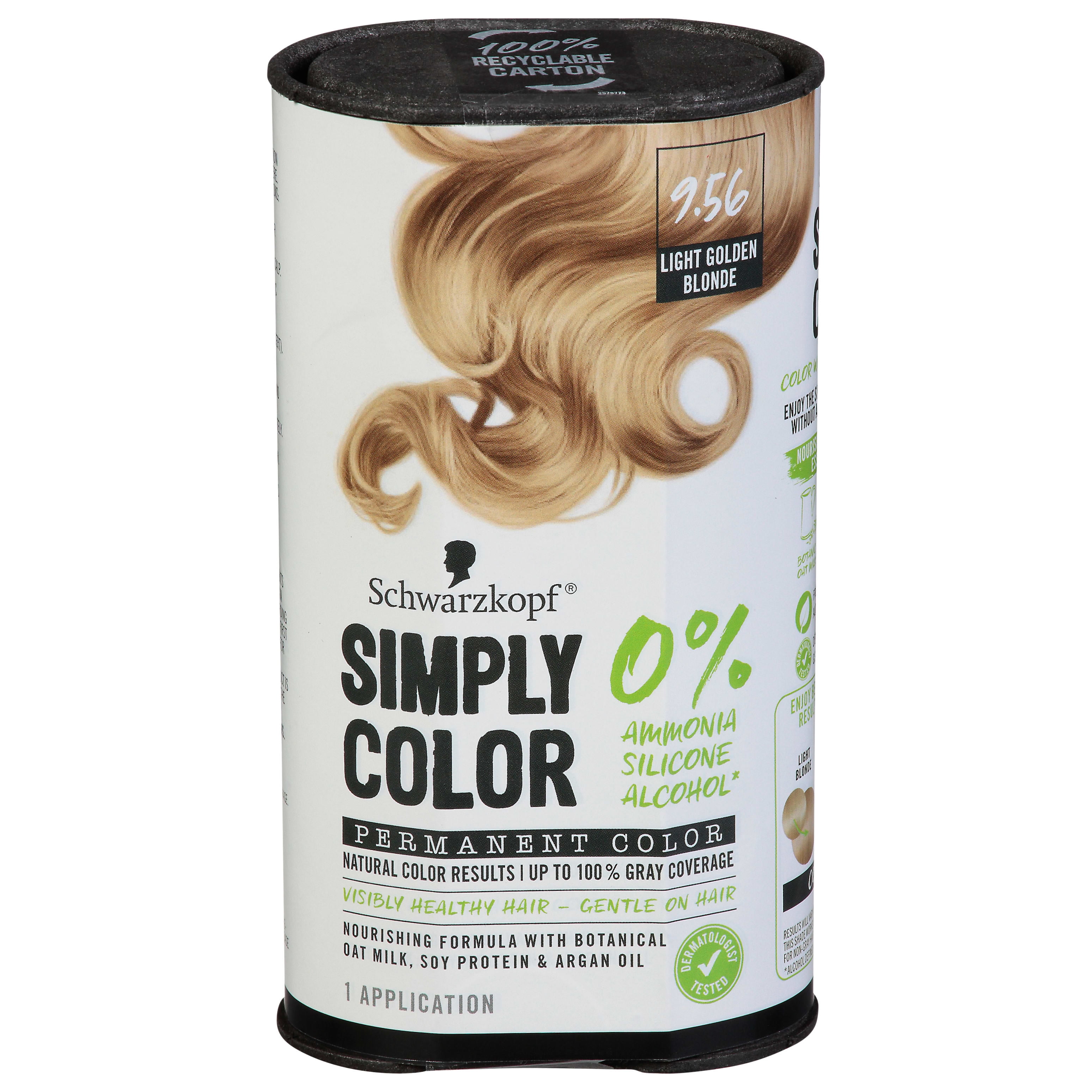 Schwarzkopf Simply Color Hair Color Cream, 9.56 Light Golden Blonde, Kit - Walmart.com