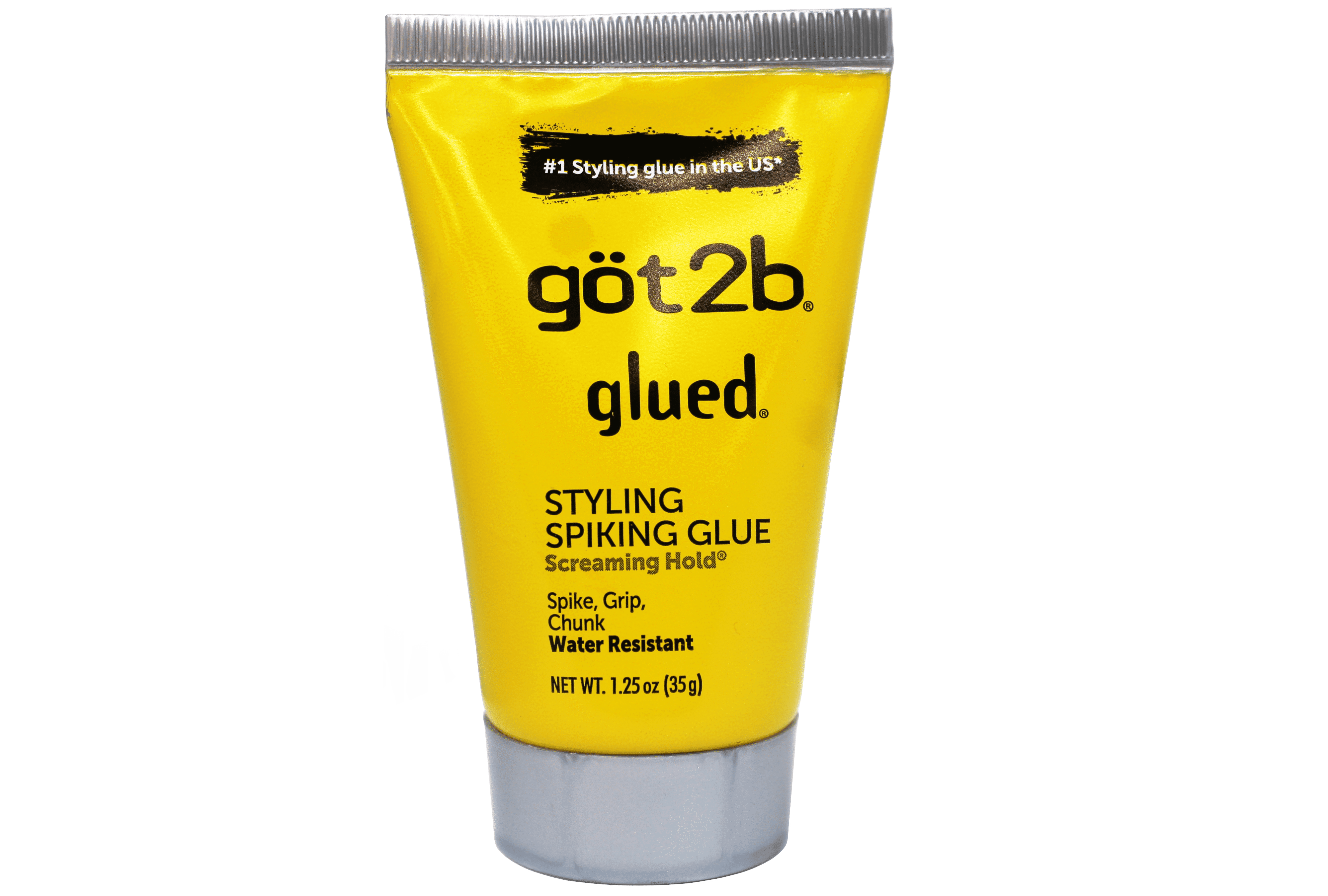 Got2b Glued Styling Spiking Glue, Screaming Hold, Spike, Grip, Chunk, Water resistant, 1.25 oz