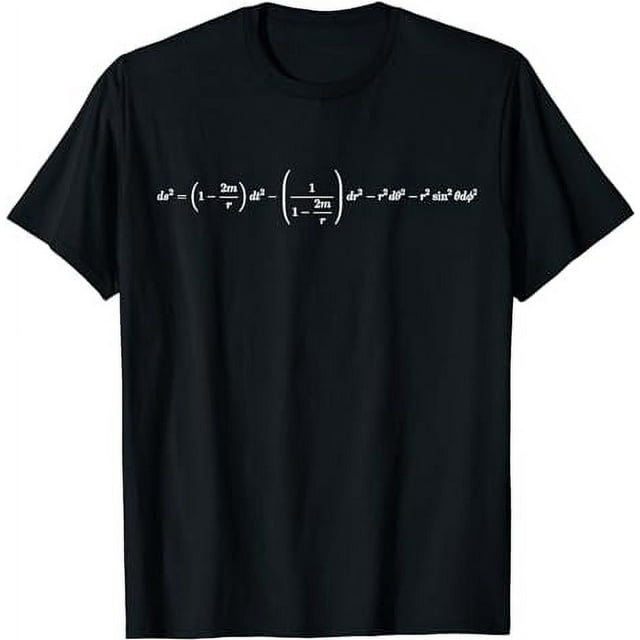 Schwarzschild Metric General Relativity And Physics Basics T Shirt Schwarzschild metric general relativity and physics basics t shirt