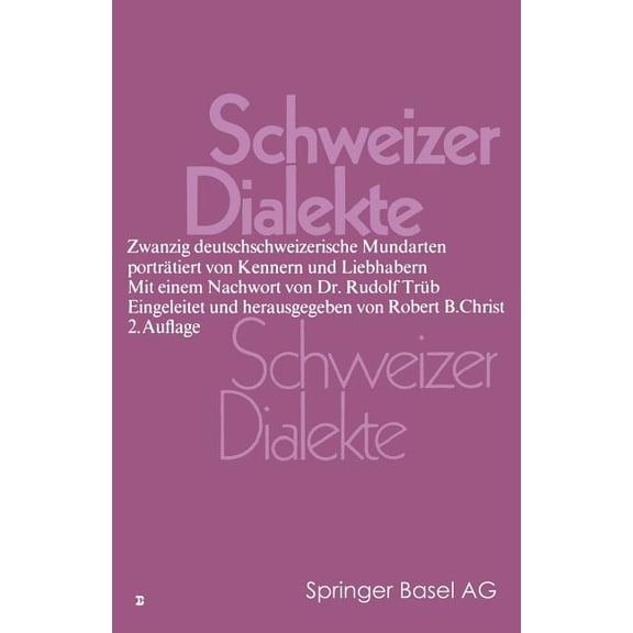 Schweizer Dialekte, (Paperback)