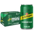 thumbnail image 1 of Schweppes Caffeine Free Ginger Ale Soda Pop, 7.5 fl oz, 6 Pack Cans, 1 of 1