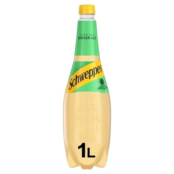 Schweppes Canada Dry Ginger Ale 1L, Imported from Britain