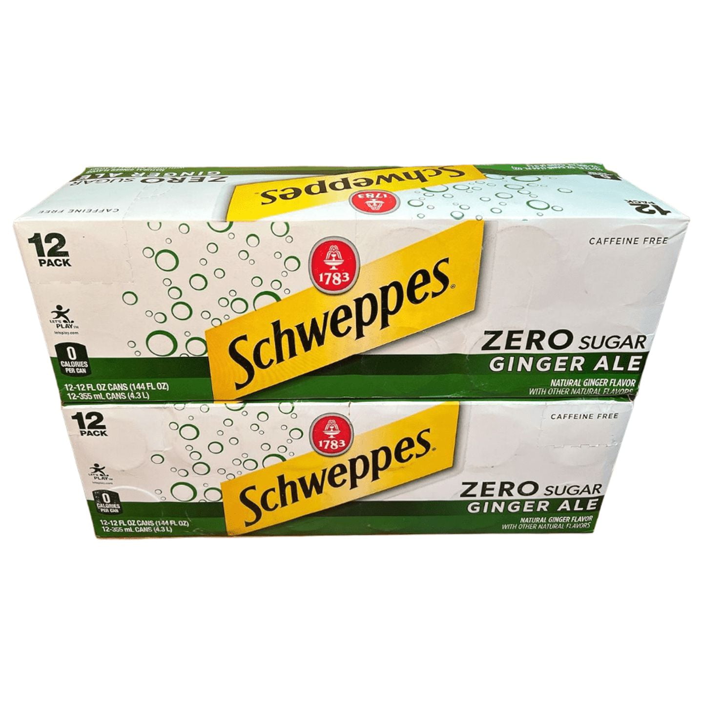 Schweppes Diet Ginger Ale 12 oz Cans - Pack of 24