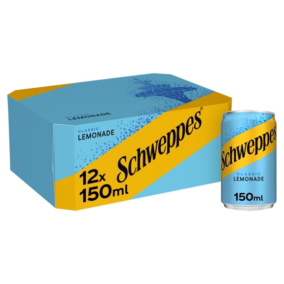Schweppes Lemonade 12x150ml, Imported from Britain