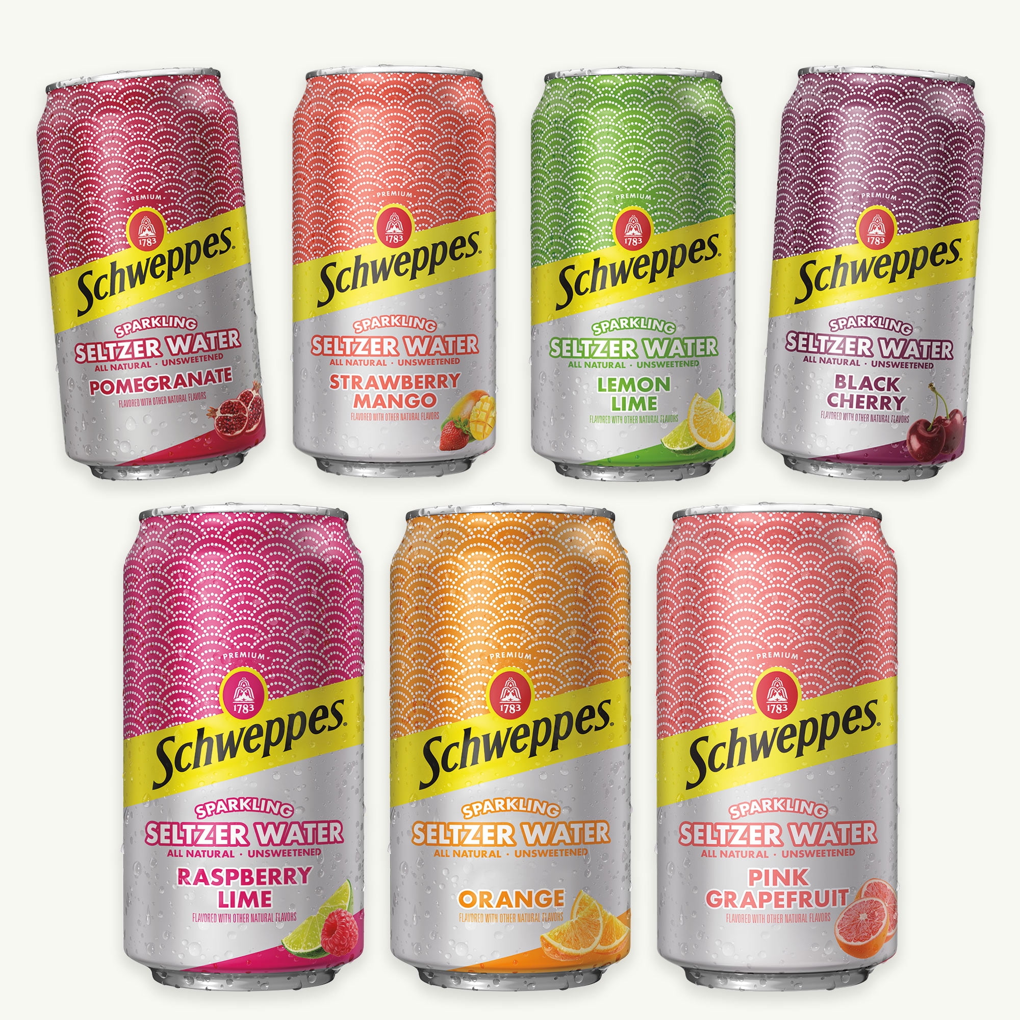 Schweppes Seltzer Sparkling Water - Variety Pack - 7 Natural 