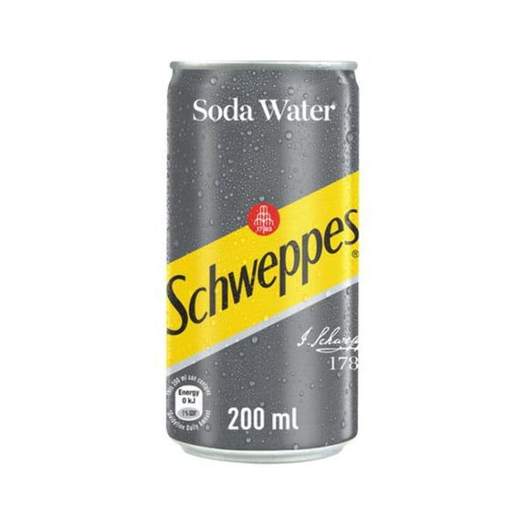 Schweppes Soda Water Can 200ml