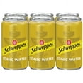 Schweppes Sparkling Tonic Water with Quinine, 7.5 fl oz Mini Cans, 6