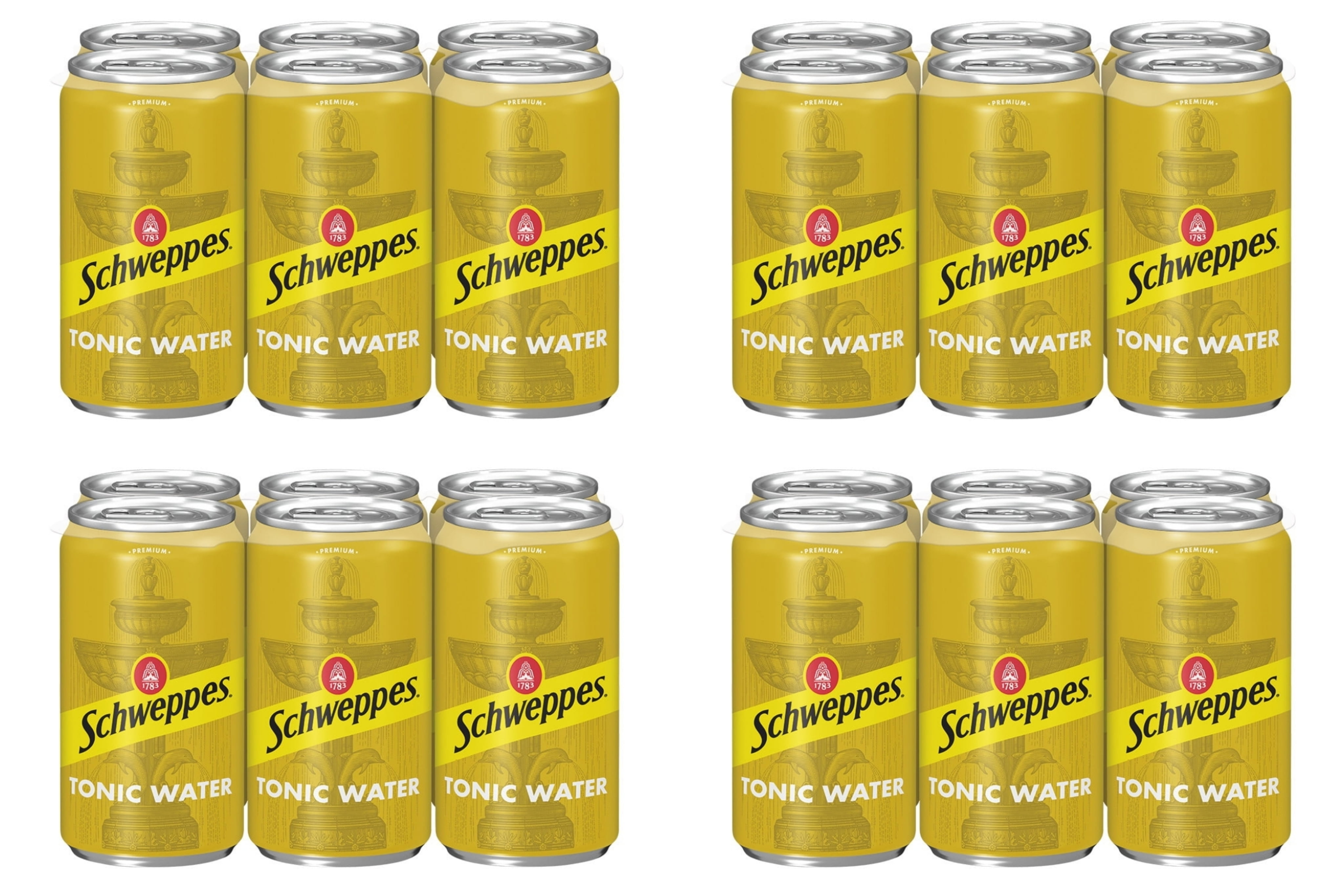 Schweppes Tonic Water, Mini Cans, 7.5 oz, 24 Cans (Regular)