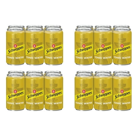 Schweppes Tonic Water, Mini Cans, 7.5 oz, 24 Cans (Regular)