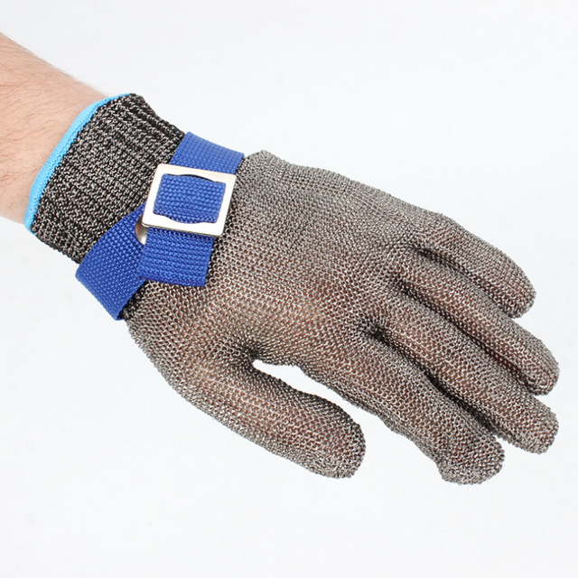 Schwer ANSI A9 Cut Resistant Glove, Food Grade Stainless Steel wire