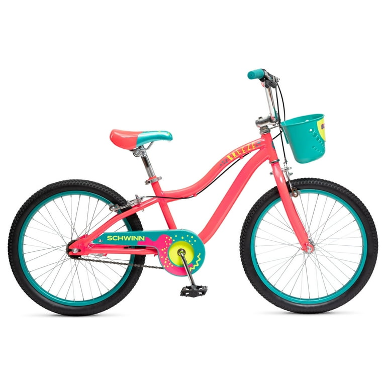 Schwinn 20 in. Breeze Girls Kids Bike with Basket Pink Walmart