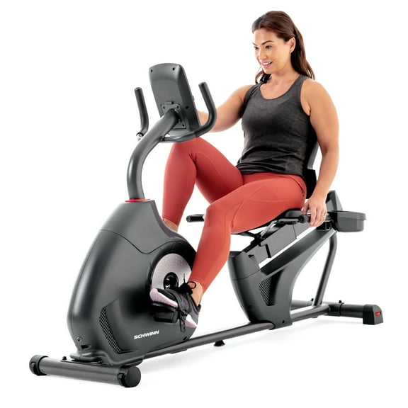 Schwinn 230 Recumbent Exercise Bike with Explore the World and Zwift Compatibility