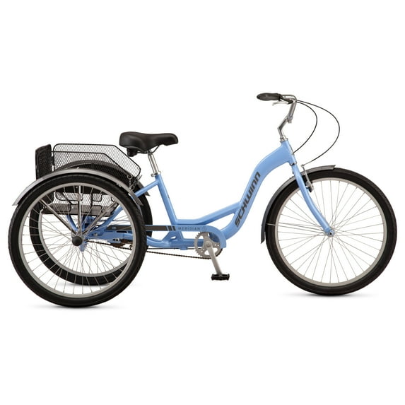 Schwinn Meridian Adult Tricycle, 26 Inch Wheels, Single Speed, Periwinkle
