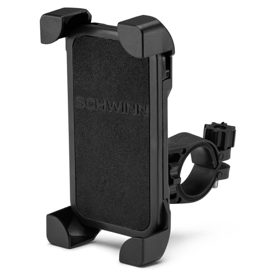 Schwinn Adjustable Smartphone Mount for Bikes, 360 Rotation, Black